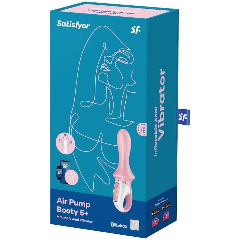 Comprar Satisfyer Air Pump Booty 5 Rosa – Vibrador Inflable Con Estilo Moderno Y Experiencia Sensorial Única-Noxtic