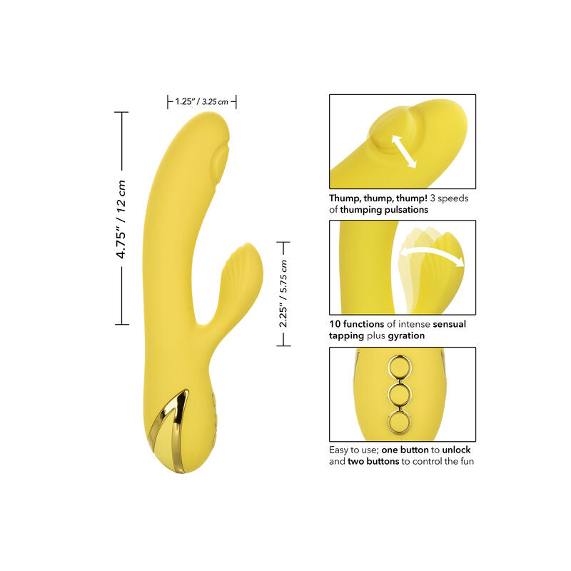 CALEXOTICS San Diego Seduction – Vibrador Recargable Con 10 Funciones Para Experiencia Sensorial Única