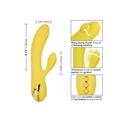 CALEXOTICS San Diego Seduction – Vibrador Recargable Con 10 Funciones Para Experiencia Sensorial Única