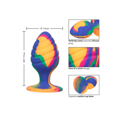 CALEXOTICS Cheeky Large Swirl Plug – Diseño Cónico Con Inserción Cómoda y Placentera