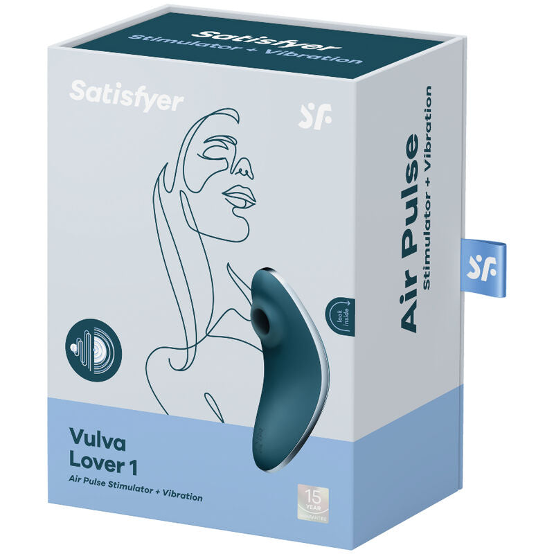 Satisfyer Vulva Lover 1 Blu – Stimolatore ergonomico per un piacere sensibile