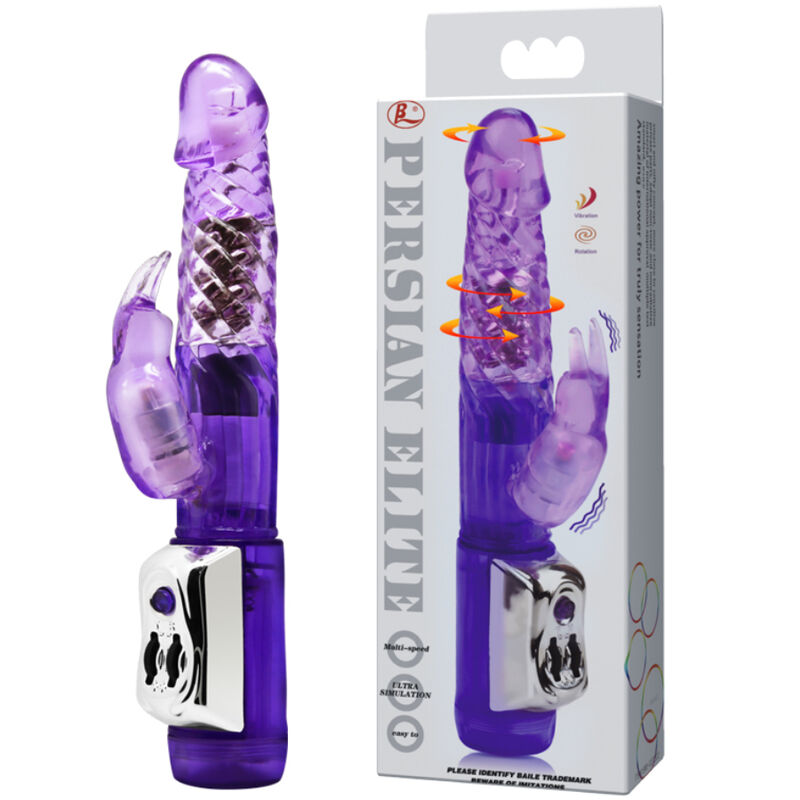 BAILE Persian Elite Rabbit – Vibratore a doppia rotazione con potente multi-velocità