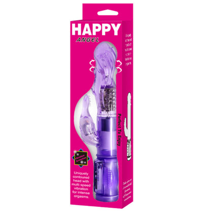Comprar BAILE Mini Rotador Con Rabbit Happy Angel Lila – Vibrador Con Control Electrónico De Velocidad Y Oscilación-Noxtic