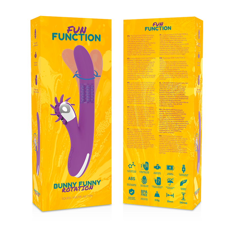 FUN FUNCTION Bunny Funny Rotation 2.0 – Estimulador Clitoriano Con Patrones De Movimiento Innovadores
