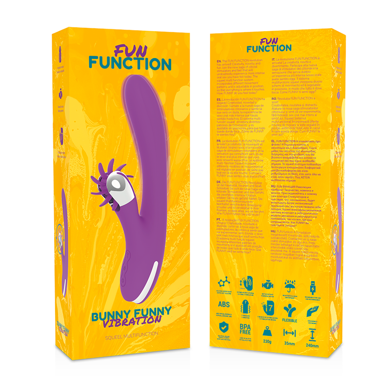 FUN FUNCTION Bunny Funny Vibration 2.0 – Estimulador Clitoriano Con Múltiples Patrones De Movimiento