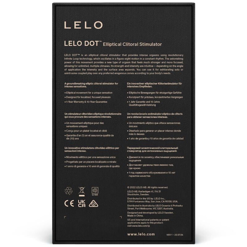LELO Dot Estimulador Rosa – Diseño Innovador Con Tecnología Infinite Loop