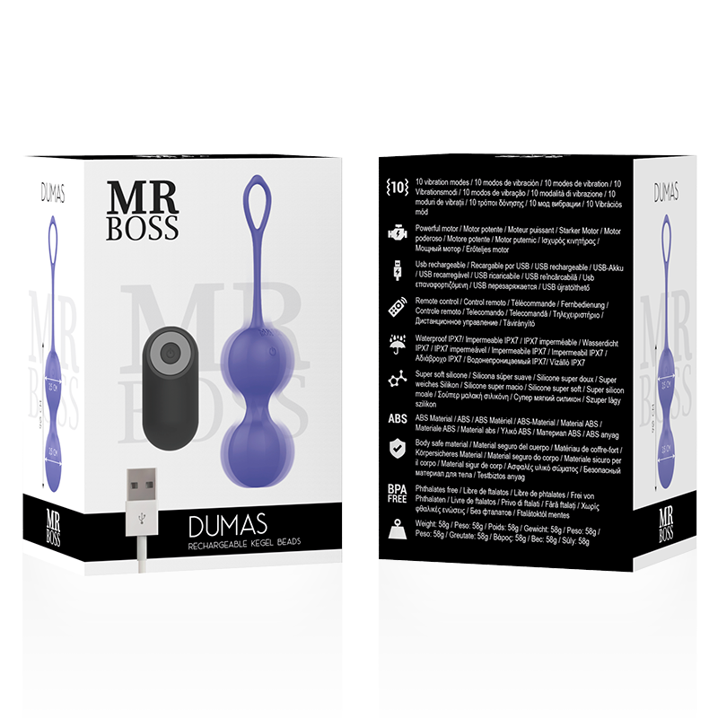 MR BOSS - DUMAS KEGEL BALLS VIBRATING REMOTE CONTROL