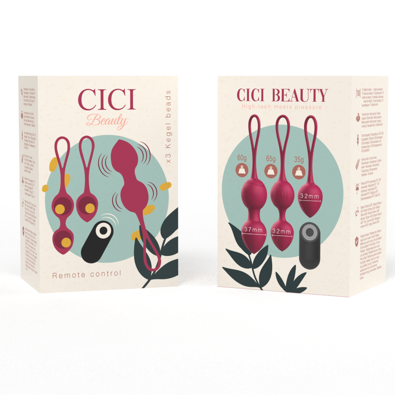 CICI Beauty Bolas Chinas De Silicona Premium – Estimulación Con Control Remoto Para Entrenamiento Del Suelo Pélvico