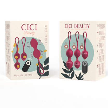 CICI Beauty Bolas Chinas De Silicona Premium – Estimulación Con Control Remoto Para Entrenamiento Del Suelo Pélvico
