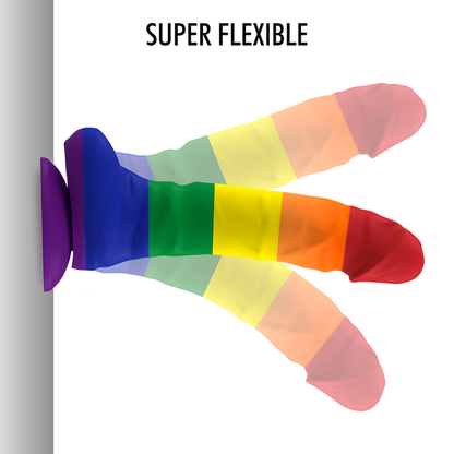 Comprar MYTHOLOGY Corey Pride Dildo M – Silicona Médica Para Una Experiencia Segura y Colorida-Noxtic