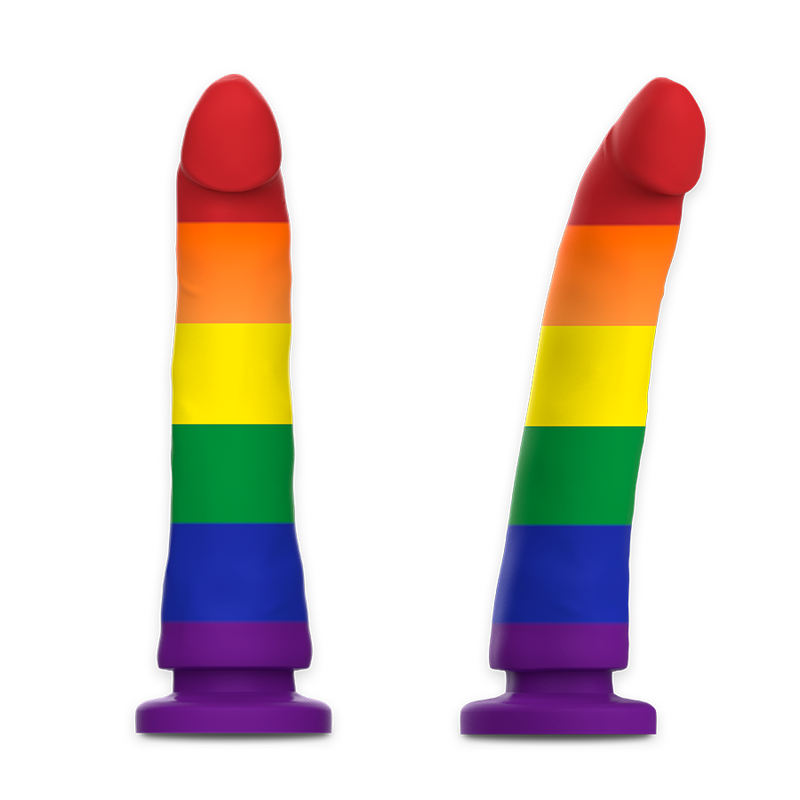 MITOLOGIA Devon Pride Dildo M – Design unico con estetica vibrante per un piacere personalizzato