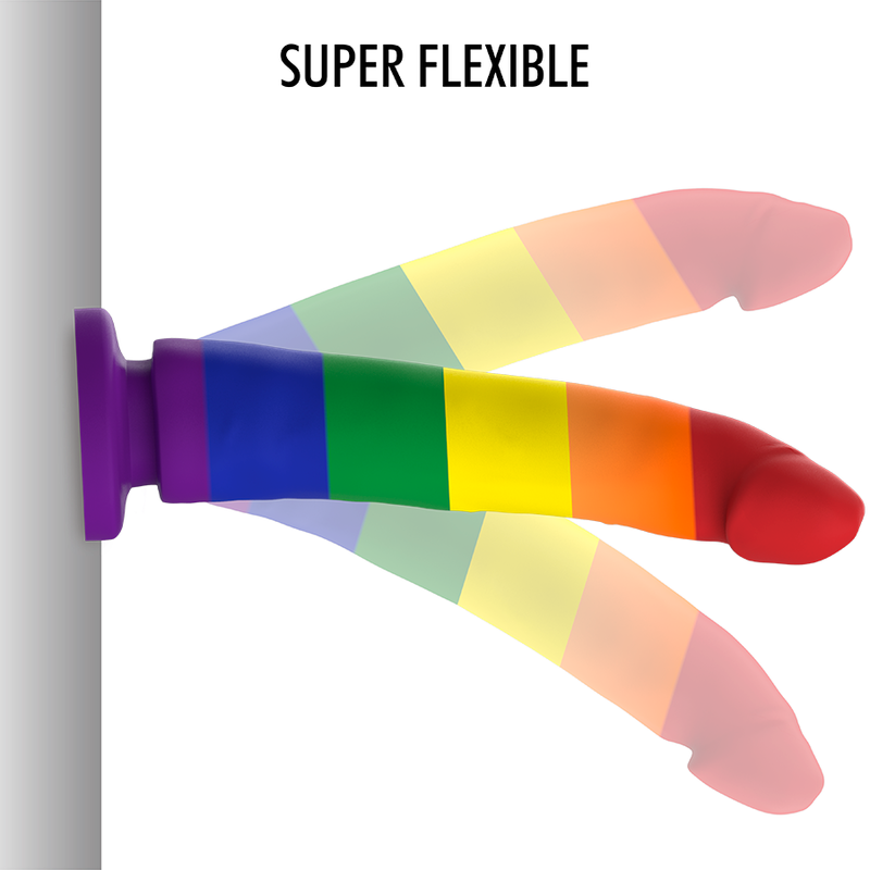 MITOLOGIA Devon Pride Dildo M – Design unico con estetica vibrante per un piacere personalizzato