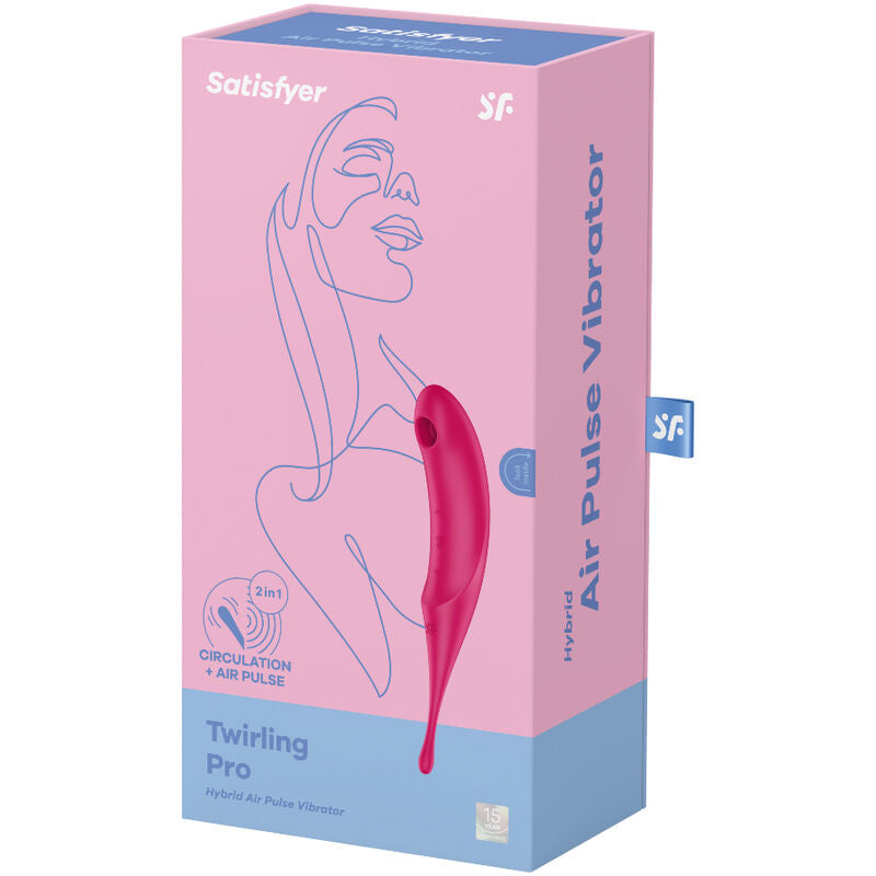 Stimolatore Satisfyer Twirling Pro Rosso – Design ergonomico per un piacere personalizzato