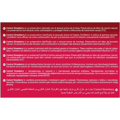 CONTROL Adapta Fresa Preservativos 144 Unidades – Aroma A Fresa Para Una Experiencia Divertida Y Sensacional