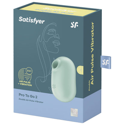 SATISFYER - PRO TO GO 2 DOUBLE STIMULATOR AND VIBRATOR VIOLET