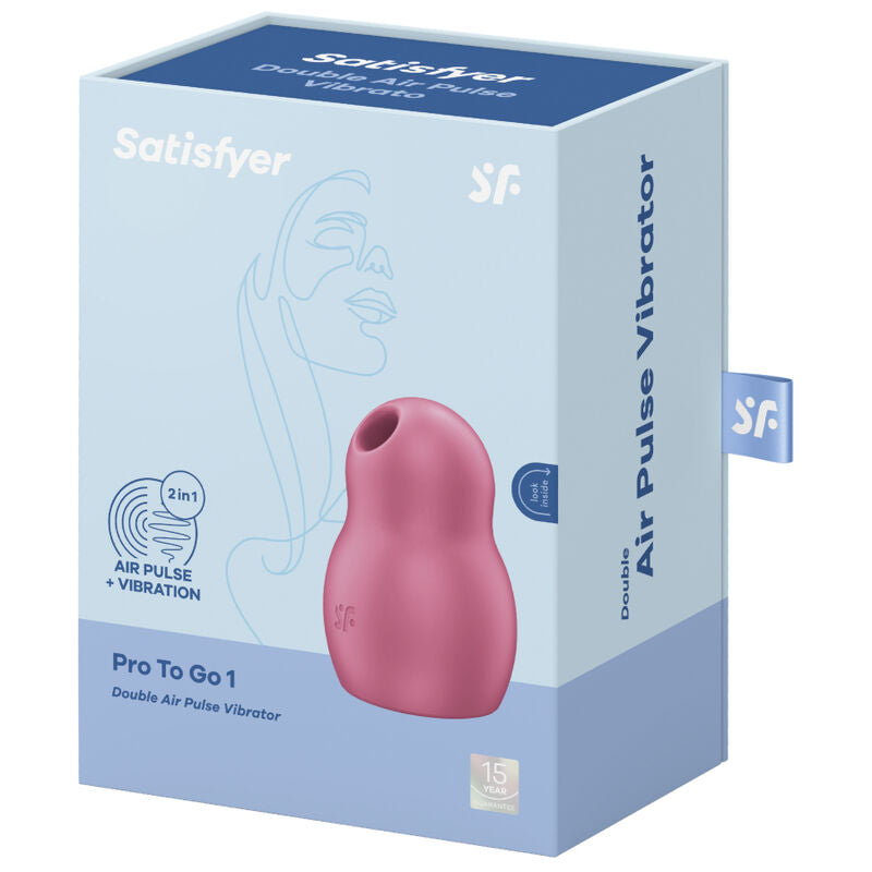 Satisfyer Pro To Go 1 Rosso – Stimolatore doppio con design ergonomico e funzioni potenti