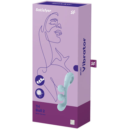 Comprar Satisfyer Tri Ball 2 Multi Vibrador Azul – Estimulador Recargable Con Diseño Innovador Para Placer Múltiple-Noxtic