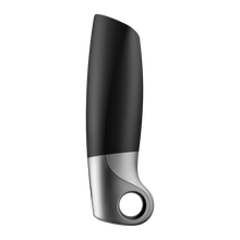 SATISFYER - POWER MASTURBATOR BLACK AND SILVER