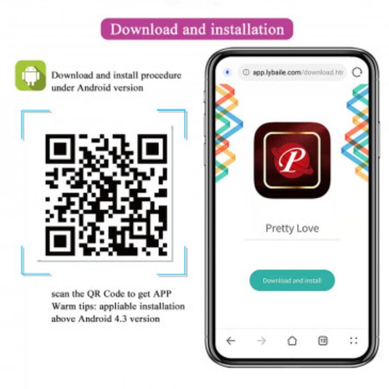 Massaggiatore Pretty Love Catalina con controllo tramite app in viola – Design innovativo per la connessione remota