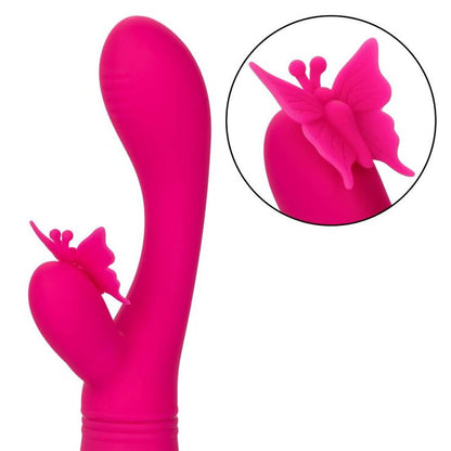 CALEXOTICS Butterfly Kiss Flutter Pink – Vibratore ricaricabile dal design elegante per il piacere intimo