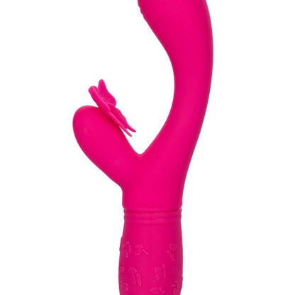 CALEXOTICS Butterfly Kiss Flutter Pink – Vibratore ricaricabile dal design elegante per il piacere intimo