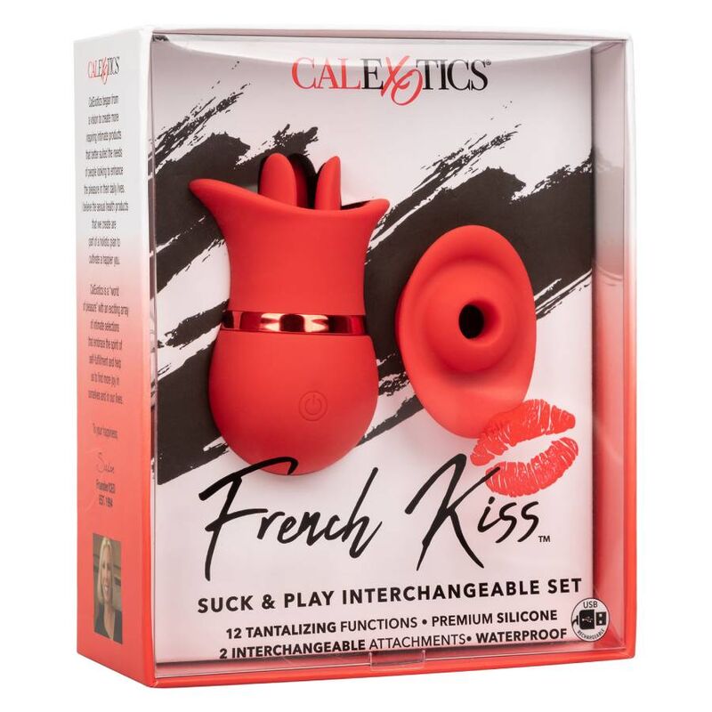 CALEXOTICS French Kiss Suck & Play Set – Conjunto Innovador Para Explorar Placer Intimo Con Diseño Moderno