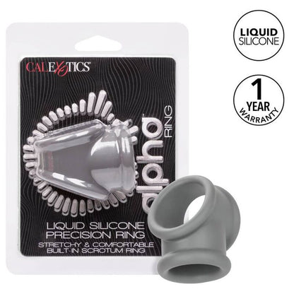 CALEXOTICS Alpha Precision Ring Grey – Anello erotico a doppio design per un piacere sensibile