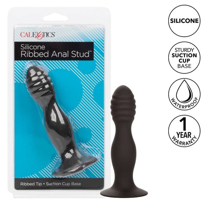 CALEXOTICS Ribbed Anal Stud – Design a coste per un piacere intenso