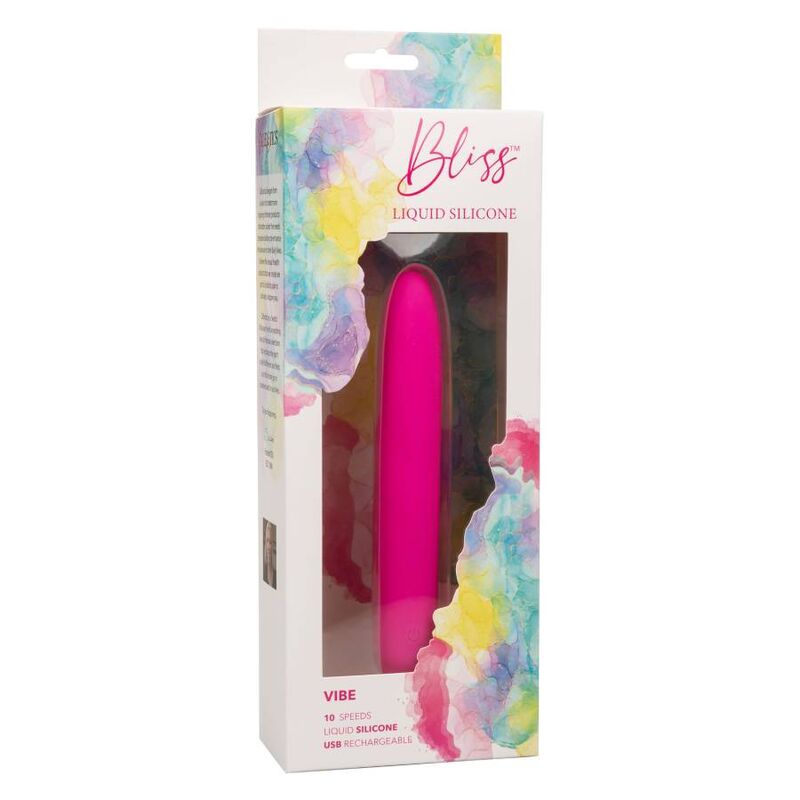CALEXOTICS Bliss Vibe Rosa – Vibrador Recargable Con Diseño Ergonómico De Silicona Médica