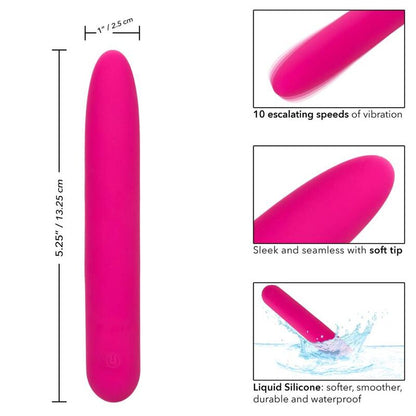 CALEXOTICS Bliss Vibe Rosa – Vibrador Recargable Con Diseño Ergonómico De Silicona Médica