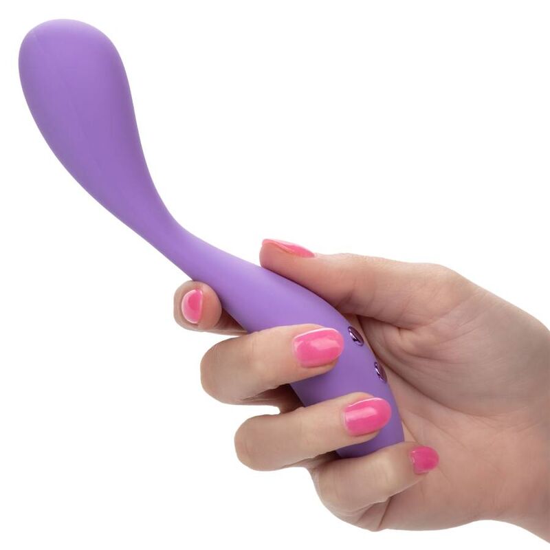 CALEXOTICS Contour Demi Violeta – Masajeador Ergonómico Con 10 Funciones De Vibración