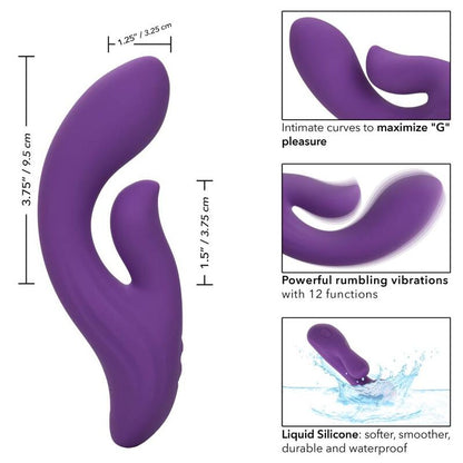 CALEXOTICS Stella Dual Pleaser Violet – Giocattolo erotico dal design curvo per un piacere personalizzato