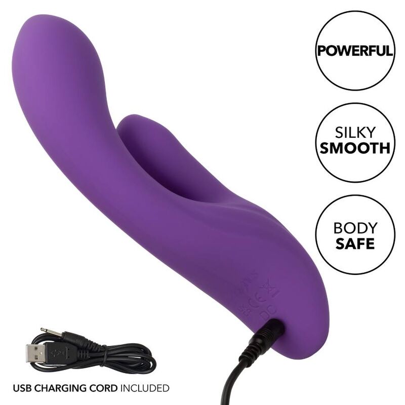 CALEXOTICS Stella Dual Pleaser Violet – Giocattolo erotico dal design curvo per un piacere personalizzato