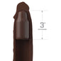 FANTASY X- TENSIONS - PIPEDREAMS SLEEVE 22,86 CM + 7,62 CM PLUG BROWN