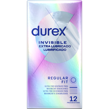 Comprar DUREX Invisible Extra Lubricado 12 Unidades – Preservativos Ultra Sensibles Para Mayor Placer-PRESERVATIVOS-Noxtic
