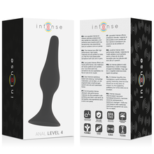 Comprar INTENSE Anal Level 4 Negro – Estimulador Con Diseño Cónico Para Placer Suave-Noxtic