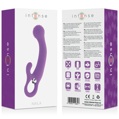 INTENSE Naila Vibrador De Silicona Lila – Diseño Ergonómico Para Placer Personalizado