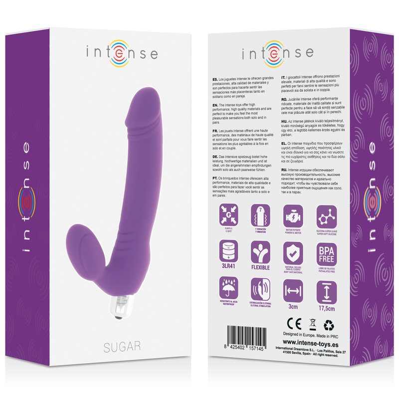 INTENSE - SUGAR SEVEN SPEEDS SILICONE LILA-INTENSE FUN-Noxtic