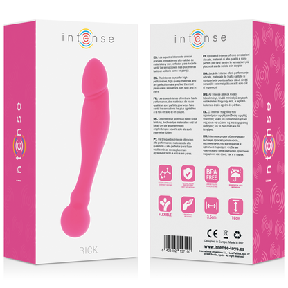 Comprar INTENSE Silicone Rick Dual Rosa – Juguete Erótico Con Diseño Elegante Y Funcionalidad Avanzada-Noxtic
