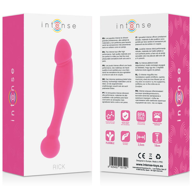 INTENSE Silicone Rick Dual Pink – Giocattolo erotico dal design elegante e funzionalità avanzata