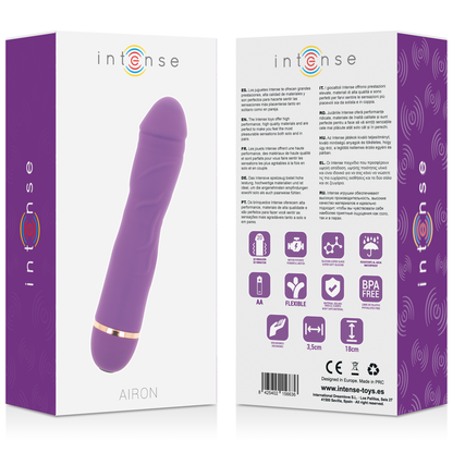 Comprar INTENSE Airon Vibrador 20 Velocidades Lila – Silicona Suave Con Diseño Elegante y Discreto-Noxtic