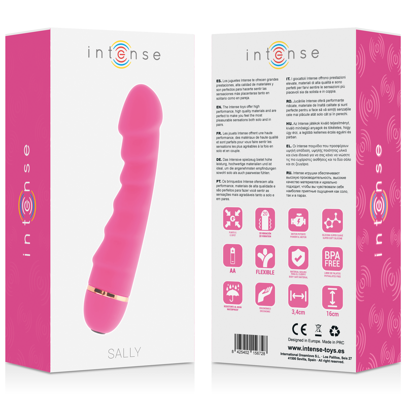 Comprar Intense Sally 20 Velocidades Rosa – Vibrador De Silicona Suave Con Diseño Elegante-Noxtic