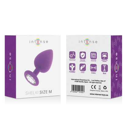 INTENSE Shelki M Plug Anal Lila – Diseño Elegante Para Placer Sensorial