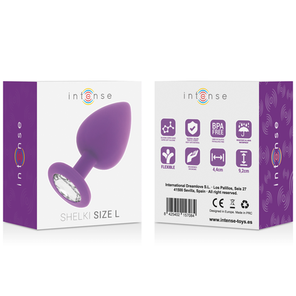 INTENSE Shelki L Plug Anal Lila – Diseño Elegante En Silicona Médica Suave Para Placer Confortable