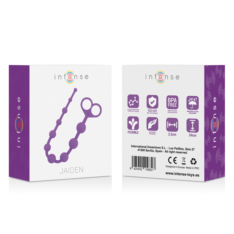 Comprar INTENSE Jaiden Anal Beads Lila – Diseño Elegante Para Exploración Confiada Del Placer-Noxtic