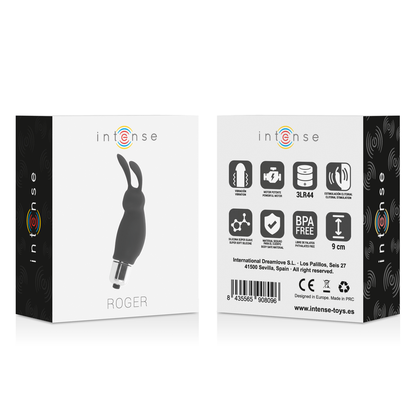 Comprar Intense Rabbit Roger Negro – Estimulador Ergonómico Para Satisfacción Precisa-Noxtic