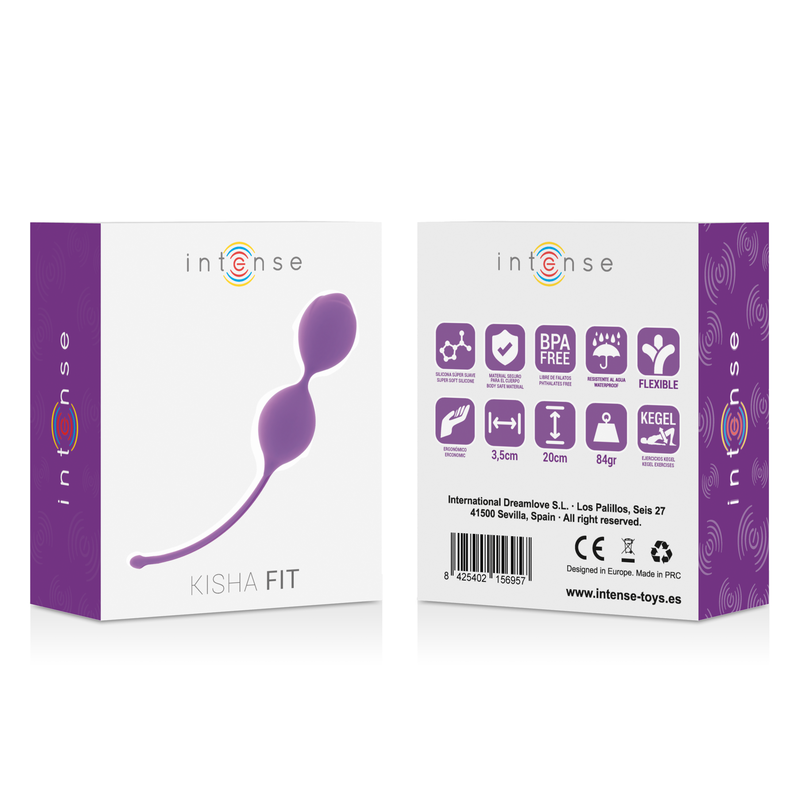 INTENSE Kisha Fit Silicone Lila – Bolas De Kegel Para Fortalecer El Suelo Pélvico
