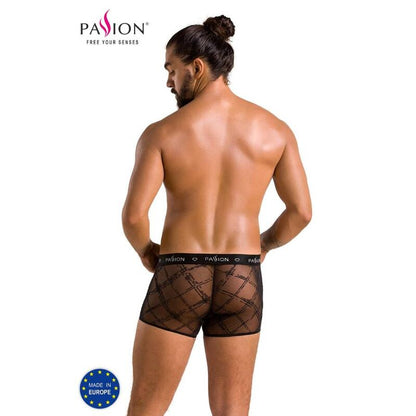 PASSION 032 Short James Negro S M – Ropa Íntima Con Diseño Elegante Para Comodidad Y Libertad Sensual