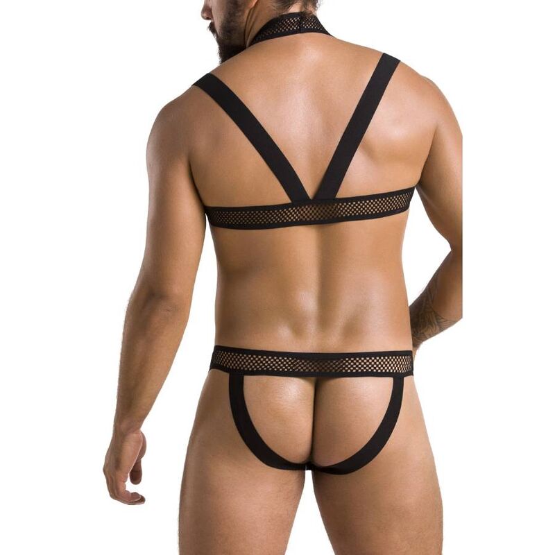 PASSION 043 Set Jacob Negro L XL – Conjunto De Lencería Elegante Para Comodidad Y Sensualidad