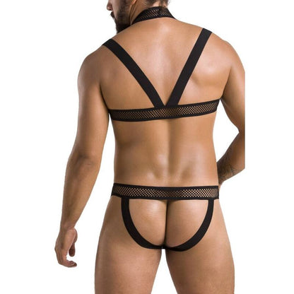 PASSION 043 Set Jacob Negro L XL – Conjunto De Lencería Elegante Para Comodidad Y Sensualidad